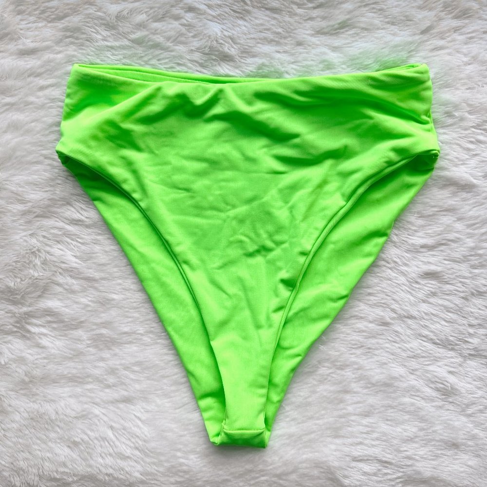 HOT & DELICIOUS Neon High Rise Bikini Bottoms
